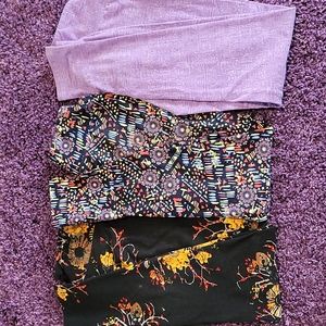 3 pack! One size LuLaRoe leggings